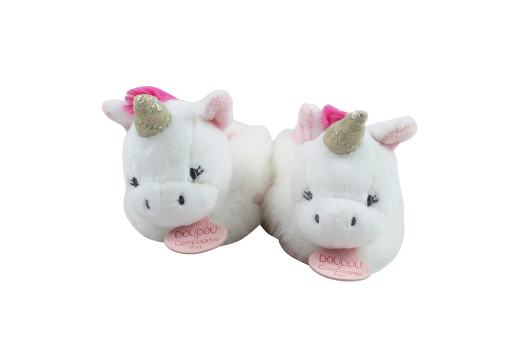 Doudou et Compagnie, Baby Girl Unicorn Slippers, Newborn