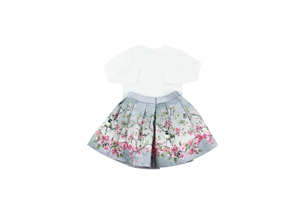 Monnalisa, Girls Top & Skirt Set, 5 Years