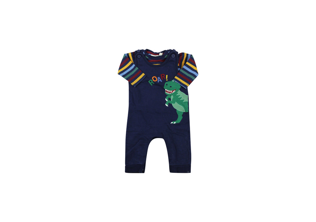 Jojo Maman Bebe, Baby Boys or Girls Dungarees & T-Shirt, 3-6 Months