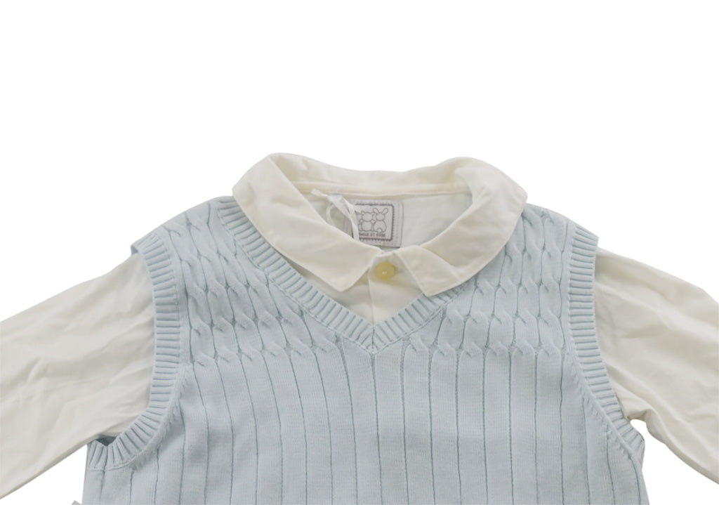 Emile et Rose, Baby Boys Sweater, Shirt & Trousers, 0-3 Months