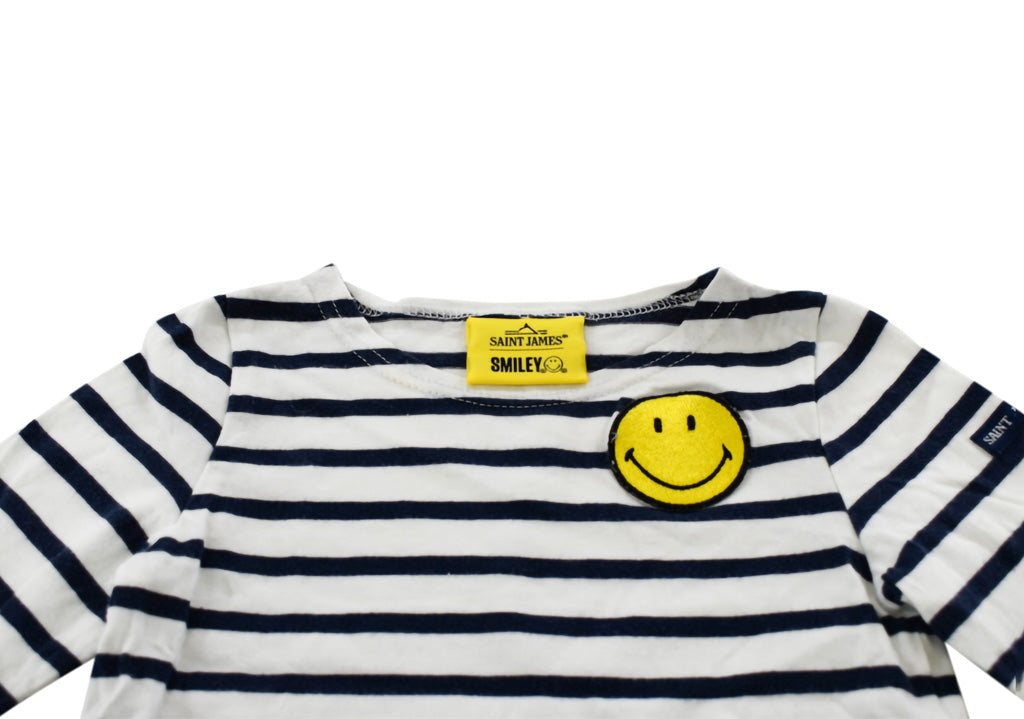 Saint James x Smiley, Boys or Girls T-Shirt, 2 Years